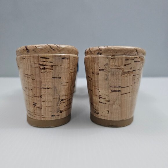 NEW Stuart Weitzman Carmen Midi Sandal Womens 8.5 Denim Cork Platform Wedge - Picture 8 of 12